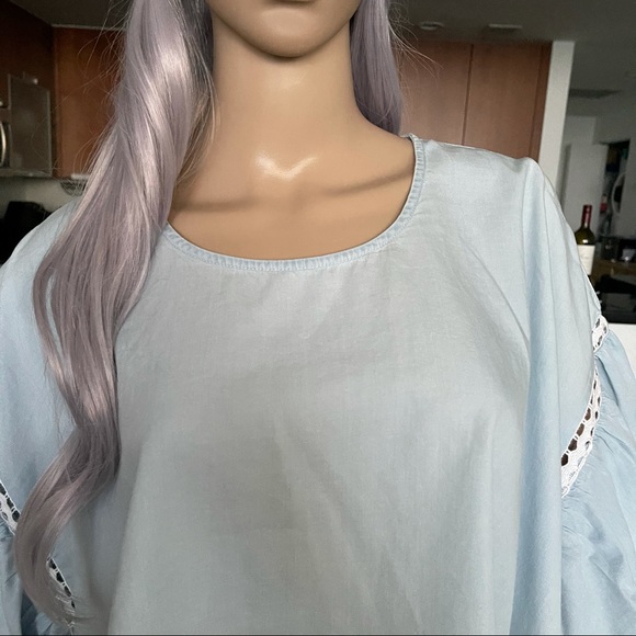 BCBGeneration Ruffle Sleeves Crop Top - Picture 5 of 14